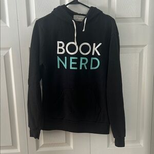 Out of Print Black 'Book Nerd' Hoodie Sz M